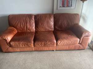 Freedom 3 Seater Leather Lounge
