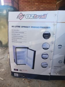 Oztrail 80L upright fridge/freezer. 
