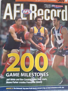 afl football record july 15-17 2005 great condition