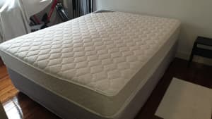 Excellent Queen Mattress, cover and frame 
