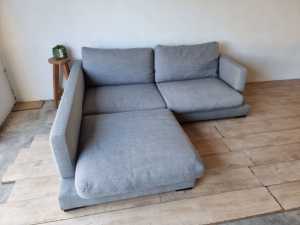 Freedom Grey 2.5 Seater with Chaise