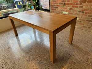 Ethnicraft Oak Straight Dining Table & Bench