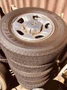 Original 2018 Holden Colorado LS rims and tyres