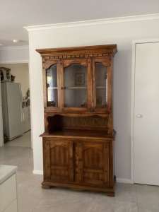 Two Piece Display Cabinet