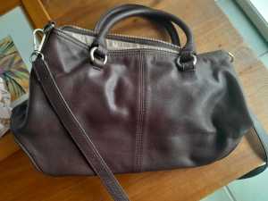 Witchery Womens brown soft leather bag - beautiful condition