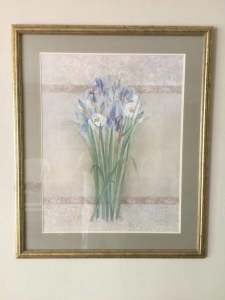 Framed Art ( Picture of Irises )