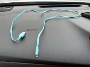 Wanted: iPhone charger sky blue 