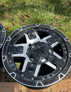 PDW KMC Rockstar 17x8 steel wheels 