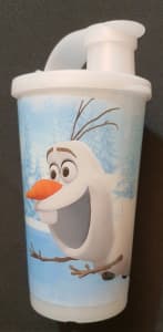 Tupperware Disney Frozen Olaf kids spout top tumbler cup