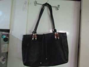 GUCCI authentic LEATHER HANDBAG. with serial number 52cm wide by 32
