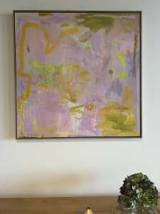 Framed Kate Eliza canvas 100x100 cm