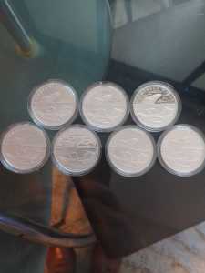 7x 1oz Silver Coins $300
