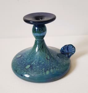 Gerry reilly blue art glass oil burner