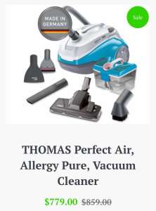 THOMAS Perfect Air, Allergy Pure, Vacuum Cleaner