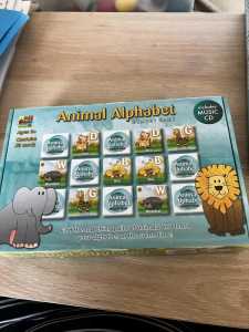 Animal alphabet game with CD