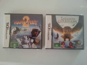 Nintendo DS Games - Happy Feet and Legend of the Gaurdians (D0495)