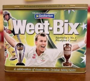 Weet-Bix Cricket Australia Collectors Tin Limited Edition******2007
