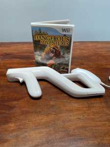 Wii Cabelas Dangerous Adventures Game with Zapper and Nunchuck
