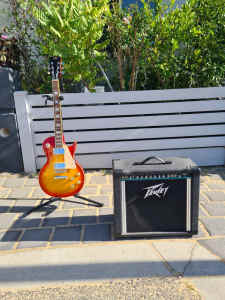 Les Paul SX Peavey USA Express 112 guitar amp combo!