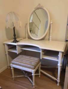 Vintage style Dressing table , side table and chair