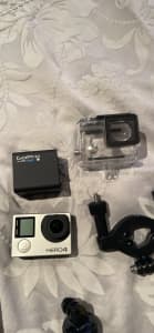 GoPro Hero 4 and a lot of accessories used 3 times