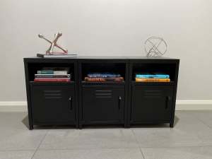Book shelves storage console