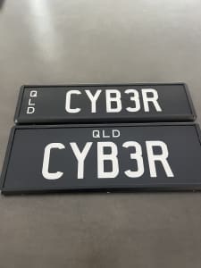 CYB3R Personalised Number Plate