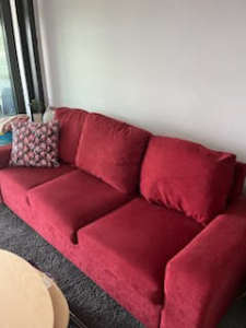 Red couch for sale