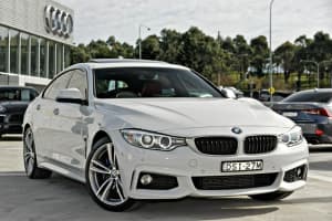 2015 BMW 4 Series F36 420d Gran Coupe M Sport White 8 Speed Sports Automatic Hatchback