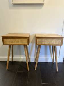 Temple and Webster Rattan Side Tables