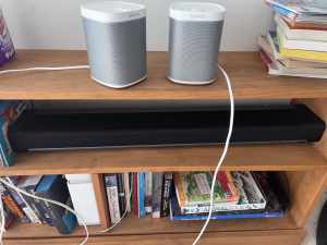 Sonos playbar and play 1 speakers