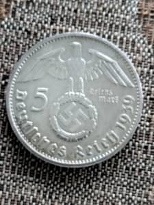 1939 5 Reichsmark G Mint Germany 