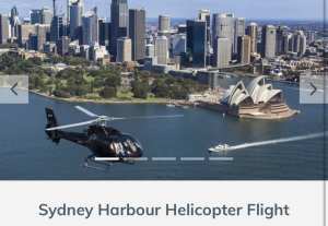 One ticket for Sydney Harbour Helicopter Flight
