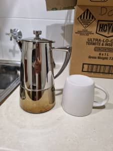 Induction stove top coffee steamer