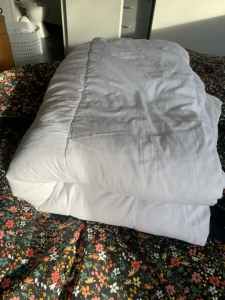 Clean double bed doona