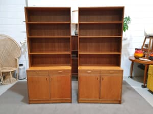 Retro Bookcase Display Cabinet (Two Available)