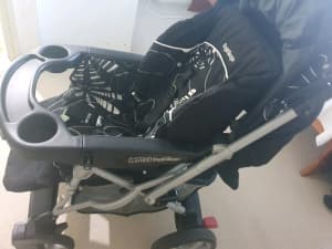 Pram and baby car seat booster 