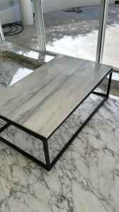 Rectangle marble coffee table