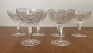 7 CRYSTAL CHAMPAGNE - COCKTAIL GLASSES