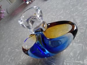 vintage murano? glass candle holder