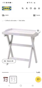 Ikea Maryd tray table in grey