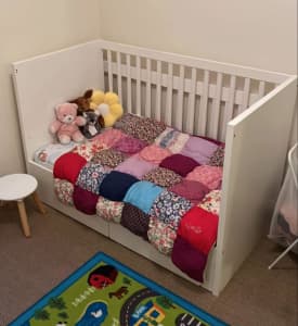 IKEA Cot with drawers and mattress
