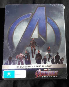 Avengers: ENDGAME (Steelbook) (4K UHD/ 2 Blu-Ray) NEW & SEALED JB HI F