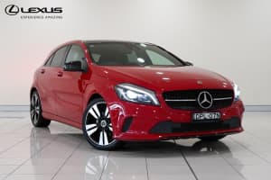2017 Mercedes-Benz A180 176 MY17 Red 7 Speed Automatic Hatchback