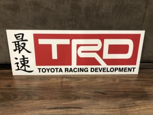 TRD Toyota Racing Development reproduction sign