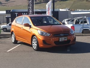 2016 Hyundai Accent RB4 MY16 Active Orange 6 Speed Constant Variable Hatchback
