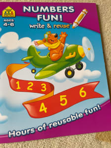 Brand New School Zone write and reuse activity book x2
