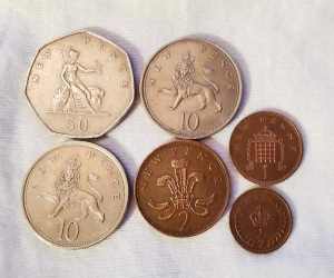 United Kingdom coins - $3 lot