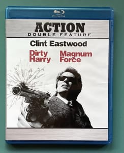 Blu-ray 1970s double movie Dirty Harry Magnum Force Clint Eastwood