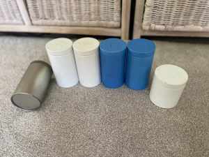 T2 tea coffee storage containers 6x $80